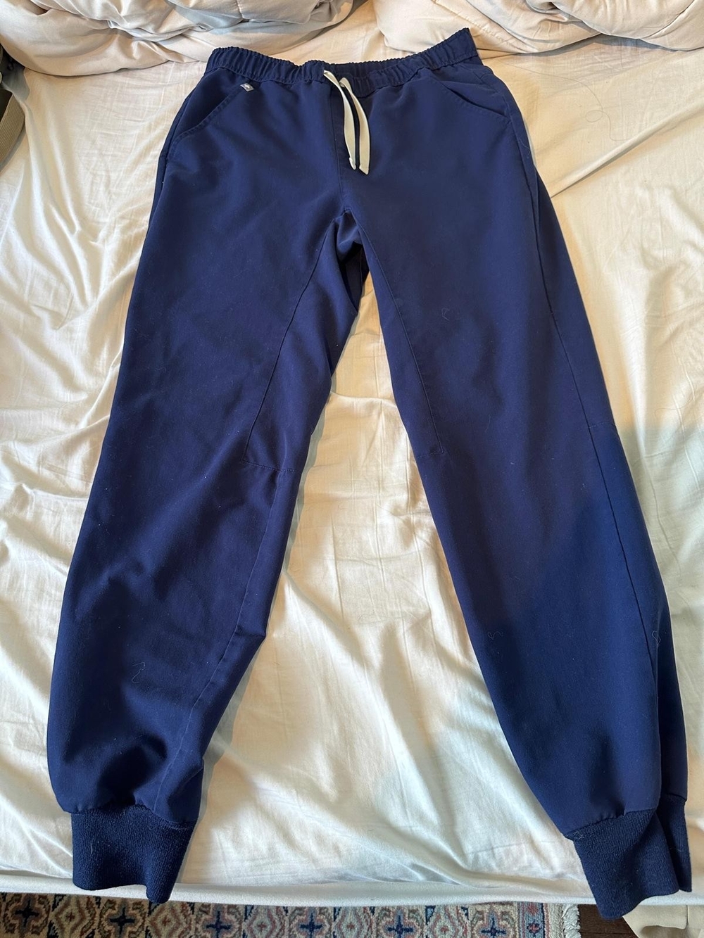 Figs Navy Blue Mens Scrub Bottom Joggers Size Small